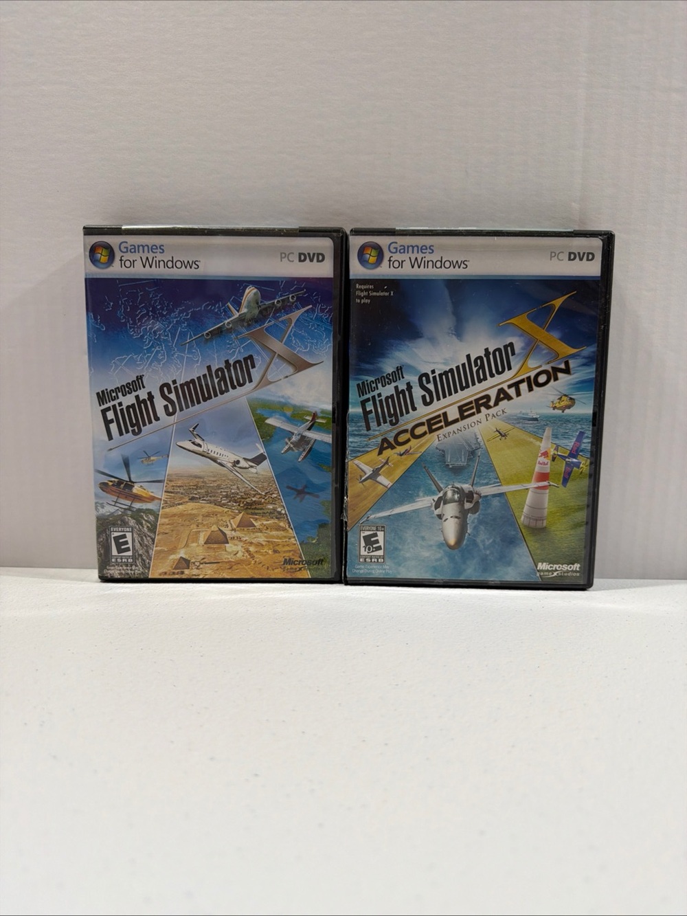 Microsoft Flight Simulator X (PC, 2006) & Acceleration Expansion Pack For PC